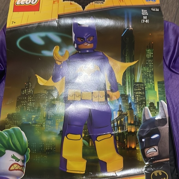 LEGO BATGIRL Costume GIRLS SIZE 7 -8 - Picture 2 of 7